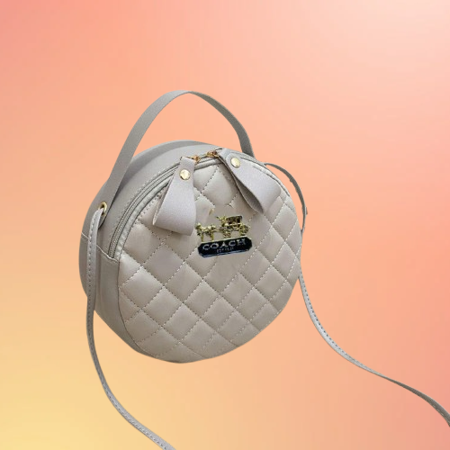 Coach Round Quilted Mini Sling