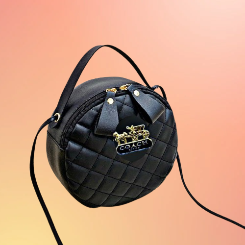 Coach Round Quilted Mini Sling