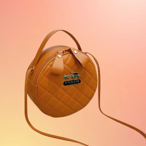 Coach Round Quilted Mini Sling