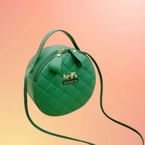 Coach Round Quilted Mini Sling